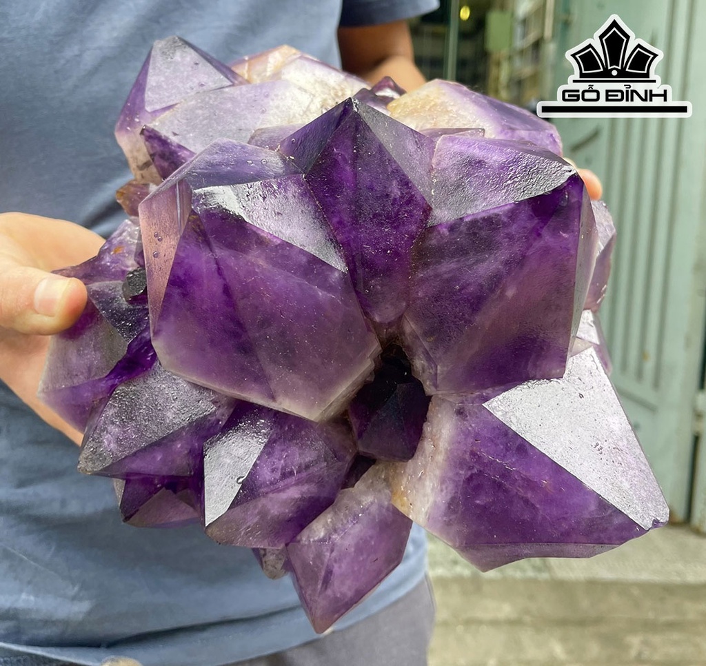 Tinh Thể Đá Thạch Anh Tím Cao 27 Ngang 23 (cm) 6,87kg