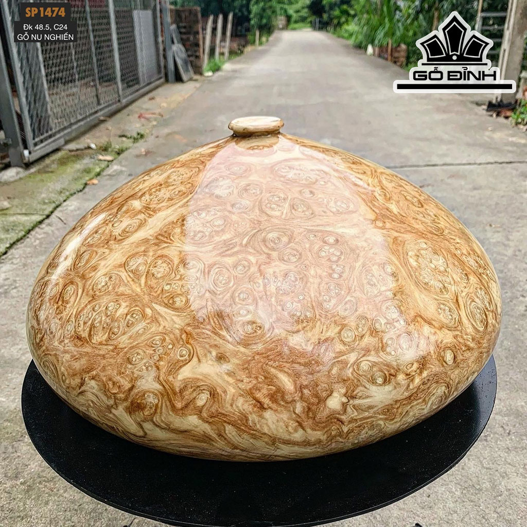 Chum Phú Quý Gỗ Nu Nghiến Cao 24 Đường Kính 48,5 (cm)