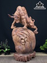 Tượng Bò Tót Gỗ Cẩm Cao 51 Ngang 30 Sâu 21 (cm)