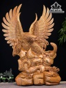 Tượng Đại Bàng Gỗ Hương Cao 94 Ngang 70 Sâu 36 (cm)