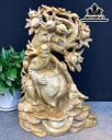 Tượng Ông Thọ Gỗ Xá Xị Cao 60 Ngang 42 Sâu 15 (cm)