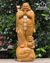 Tượng Phật Di Lặc Chúc Phúc Gỗ Cẩm Vàng Cao 166 Ngang 57 Sâu 51 (cm)