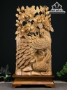 Tượng Phu Thê Viên Mãn Gỗ Ngọc Am Cao 71 Ngang 36 Sâu 15 (cm)