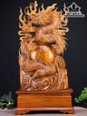 Tượng Rồng ( Nhất Long) Gỗ Ngọc Am Cao 101 Ngang 50 Sâu 18 (cm)