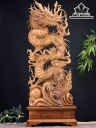 Tượng Rồng ( Nhất Long) Gỗ Ngọc Am Cao 106 Ngang 40 Sâu 20 (cm)