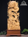 Tượng Rồng ( Nhất Long) Gỗ Ngọc Am Cao 117 Ngang 45 Sâu 20 (cm)