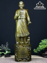 Tượng Trần Quốc Tuấn Gỗ Trắc Xanh Cao 60 Ngang 17 Sâu 14 (cm)