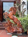 Tượng Ngựa Phong Thủy (Nhất Mã Phi Thiên) Gỗ Hương Cao 89 Ngang 73 Sâu 32 (cm)