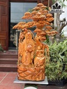 Tượng Ông Thọ Gỗ Hương Cao 105 Ngang 65 Sâu 23 (cm)