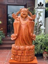 Tượng Thần Tài Gỗ Hương Cao 138 Ngang 66 Sâu 38 (cm)