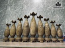 Bộ 9 Bình Tỳ Bà Gỗ Thủy Tùng Cao 30-50 Đường Kính 9-12 (cm)
