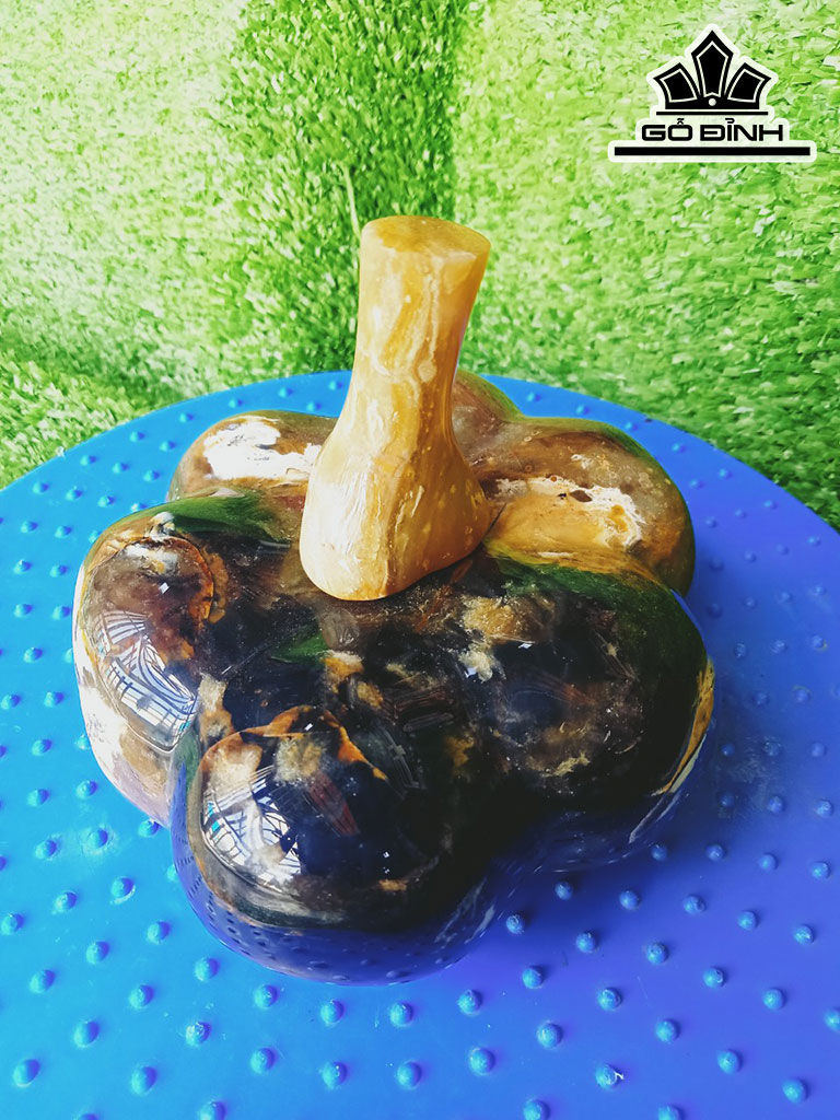 Tác Phẩm Bí Ngô Gỗ Hóa Ngọc Đường Kính 12 (cm) 1.2kg