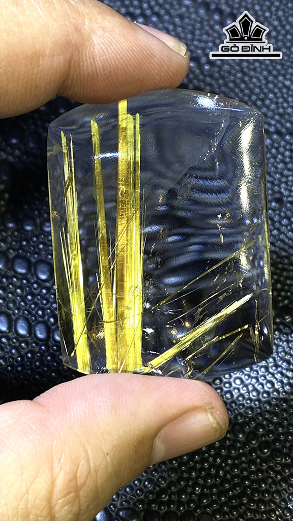 Mặt Dây Chuyền Đá Thạch Anh Tóc Vàng Cao 46 Ngang 34 Sâu 11 (mm) 30gr