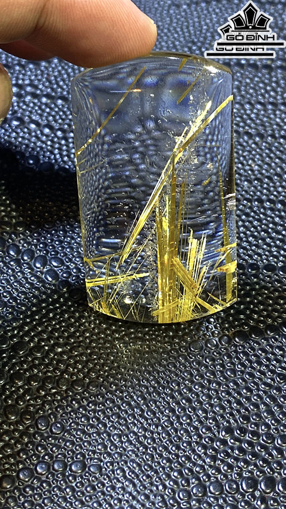 Mặt Dây Chuyền Đá Thạch Anh Tóc Vàng Cao 52,8 Ngang 30 Sâu 12,8 (mm) 40gr