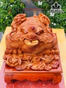 Tượng Thiềm Thừ Gỗ Hương Cao 25 Ngang 35 Sâu 52 (cm)