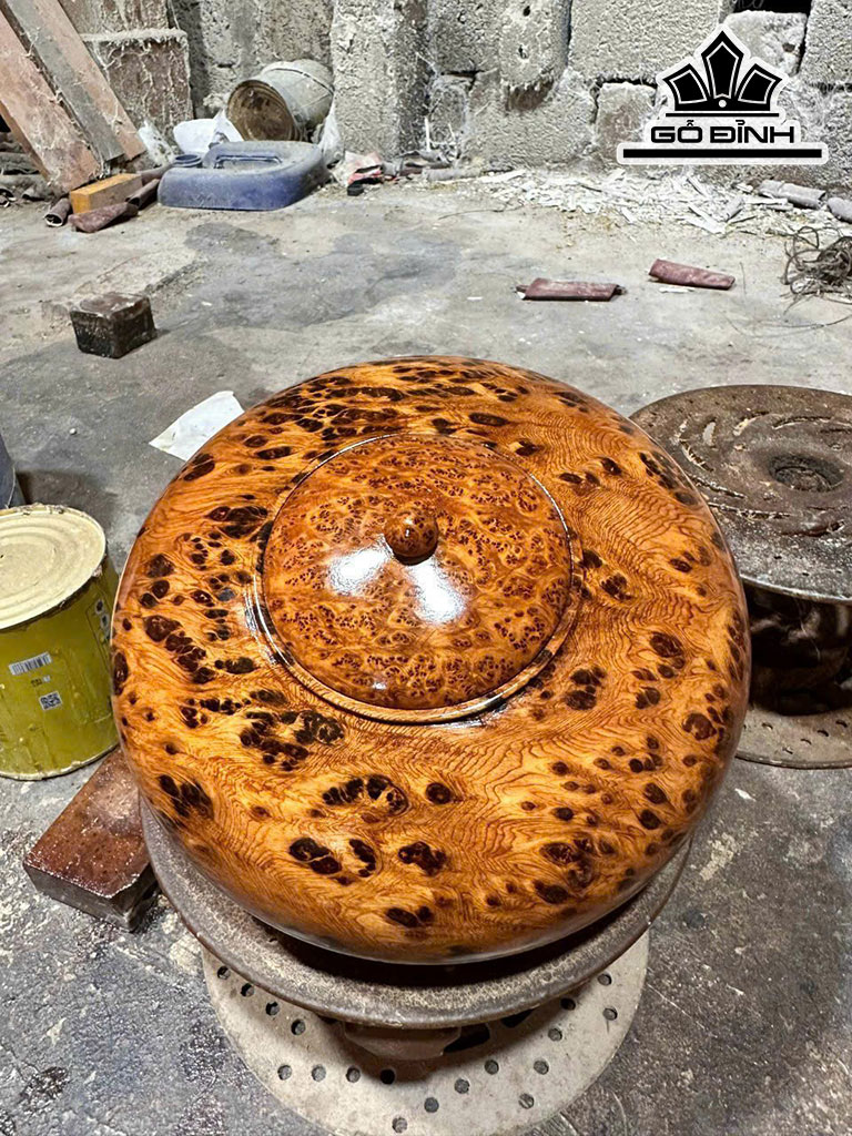 Thố Gỗ Nu Ngọc Am Cao 12 Đường Kính 21 (cm)