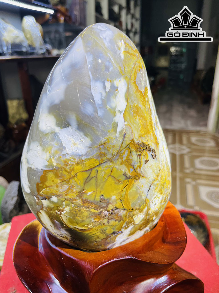 Tác Phẩm Gỗ Hóa Thạch Cao 32 (cm) 4,3kg