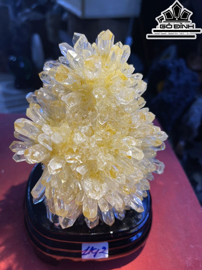 Tinh Thể Đá Thạch Anh Vàng Cao 17 (cm) 1,2kg