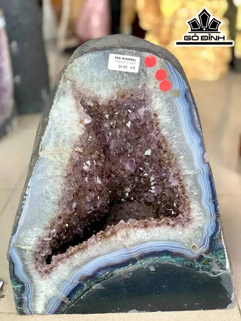 Hốc Đá Thạch Anh Tím Cao 35 Ngang 30 (cm) 24,5kg
