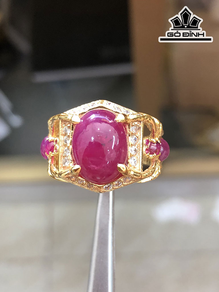 Nhẫn Đá Ruby 6cts