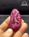 Mặt Dây Chuyền Quan Âm Đá Ruby Cao 63,3 Ngang 33,6 Sâu 9,9 (mm) 209cts