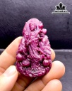 Mặt Dây Chuyền Quan Âm Đá Ruby Cao 66 Ngang 42 Sâu 12,2 (mm) 220,6cts