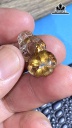 Mặt Dây Chuyền Tỳ Hưu Đá Thạch Anh Tóc Vàng Cao 23,8 Ngang 13,5 Sâu 8,2 (mm) 4,2gr