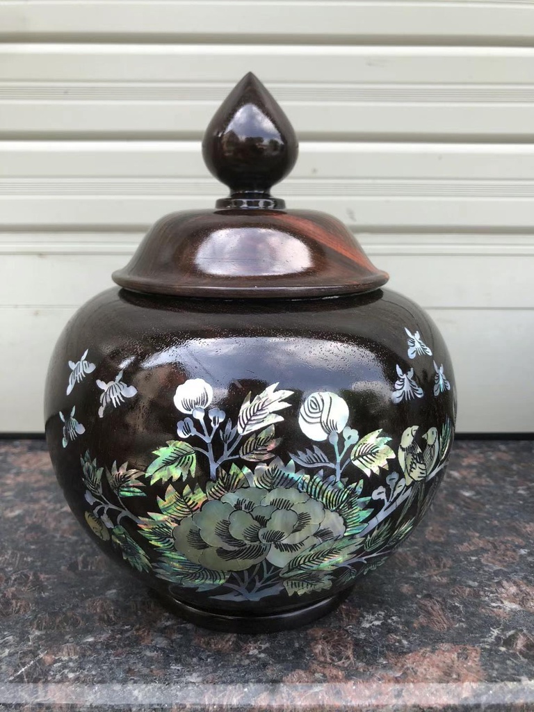 Tượng Thiềm Thừ Gỗ Hương Cao 23 Ngang 32 Sâu 30 (cm)