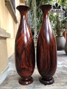 Lọ Hoa Gỗ Trắc Cao 31 Đường Kính 9,5 (cm)