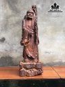 Tượng La Hán Trường My Gỗ Trắc Cao 49 Ngang 17 Sâu 14 (cm)
