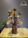 Bình Hoa Sen Gỗ Cẩm 17 Cành Cao 94 Ngang 55 Sâu 55 (cm)