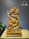 Tượng Rồng ( Nhất Long) Gỗ Ngọc Am Cao 91 Ngang 48 Sâu 18 (cm)