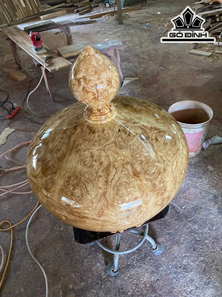 Chum Phú Quý Gỗ Nu Nghiến Cao 68 Đường Kính 60 (cm)