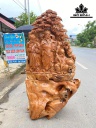 Tượng Phúc Lộc Thọ (Tam Đa) Gỗ Hương Cao 164 Ngang 83 Sâu 36 (cm)