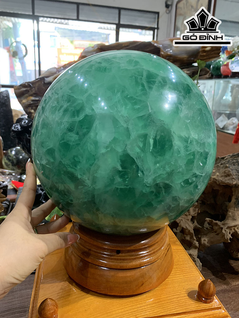 Bi Cầu Đá Flourite Đường Kính 25 (cm) 25,8kg