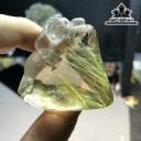 Mặt Dây Chuyền Tỳ Hưu Đá Thạch Anh Tóc Vàng Cao 45 Ngang 50 Sâu 24,3 (mm) 56,8gr