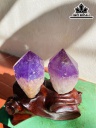 Tác Phẩm Bộ Đá Thạch Anh Tím Cao 17 Ngang 14 (cm) 2kg