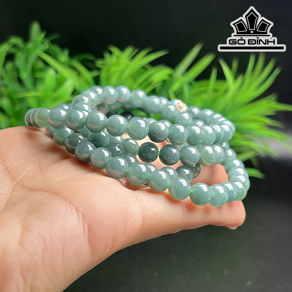 Chuỗi Đá Ngọc Lam (Turquoise) Đường Kính Hạt 7 (mm)