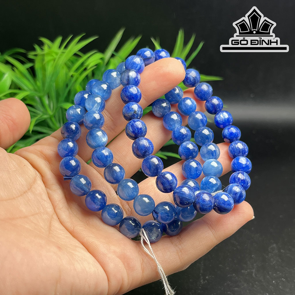 Vòng Tay Đá Kyanite Đường Kính Hạt 9 (mm)
