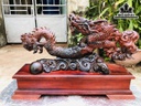 Tượng Nhất Long Gỗ Trắc Ngang 57 Cao 41 Sâu 15 (cm)