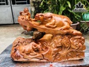 Tượng Trâu Gỗ Hương Ngang 47 Cao 33 Sâu 24 (cm)