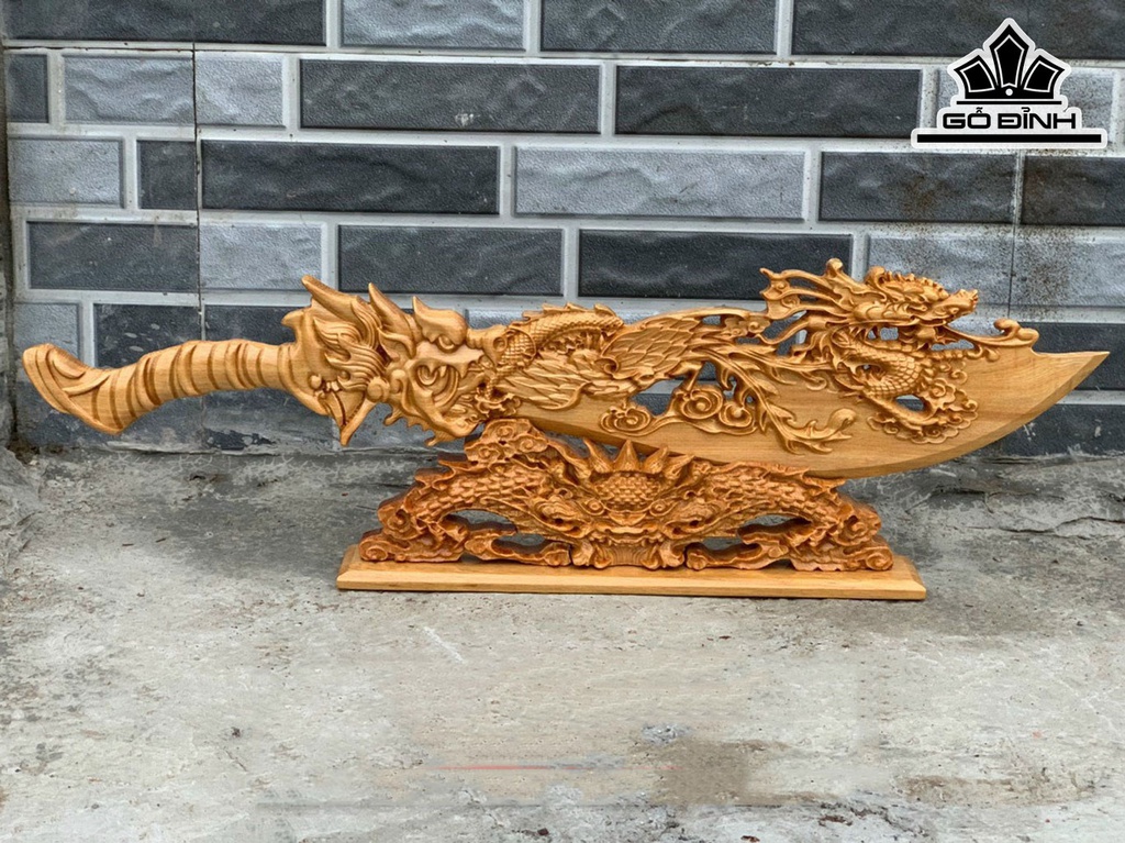 Cây Đao Gỗ Pơ Mu Cao 24 Ngang 85 Sâu 3 ( cm)