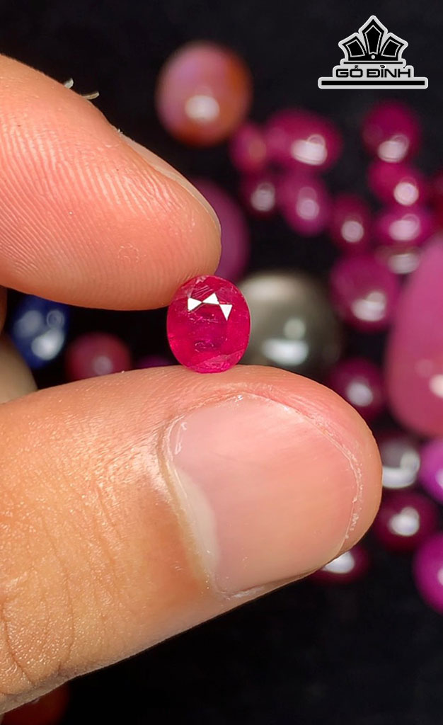 Viên Ngọc Đá Ruby 1,2cts