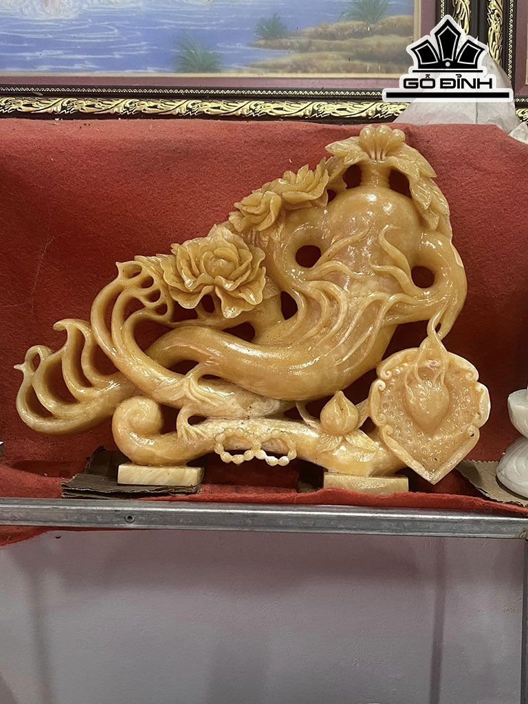 Tác Phẩm Nhân Sâm Mẫu Đơn Đá Ngọc Hoàng Long Cao 46 Ngang 58 (cm) 20kg