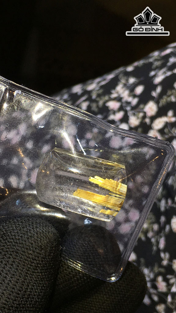 Mặt Dây Chuyền Đá Thạch Anh Tóc Vàng Cao 22,6 Ngang 14,6 Sâu 6,1 (mm) 4gr