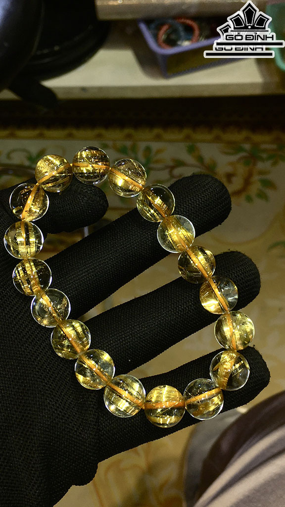 Vòng Tay Đá Thạch Anh Đường Kính Hạt 11,7 (mm) 39,2gr