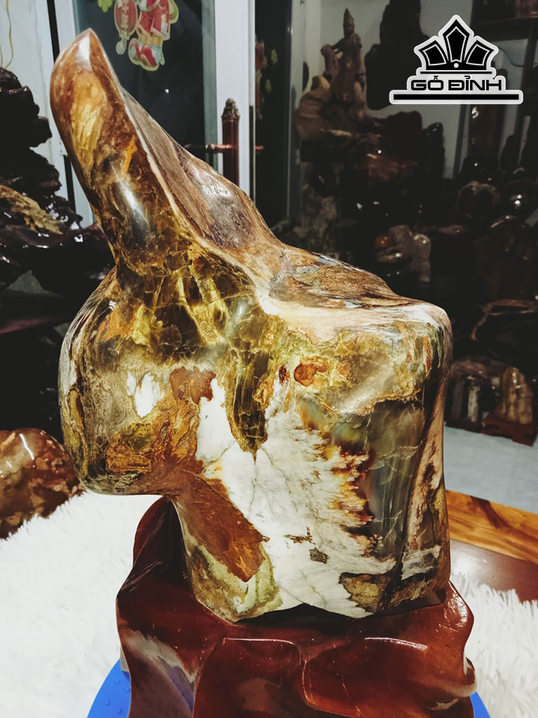 Tác Phẩm Gỗ Hóa Thạch Cao 30 Ngang 16 (cm) 7,5kg