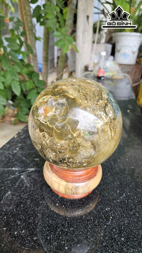 Bi Cầu Đá Canxedon Đường Kính 15 (cm) 5kg