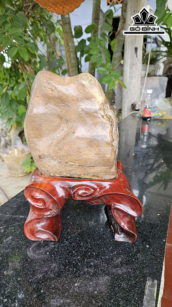 Tác Phẩm Gỗ Hóa Thạch Cao 32 Ngang 18 (cm) 6kg