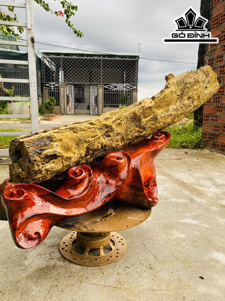 Tác Phẩm Gỗ Hóa Thạch Cao 48 Rộng 75 (cm) 22,5kg